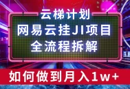 【项目拆解】网易云挂JI项目，全流程拆解，如何挂机月入1w