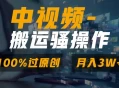 中视频搬运骚操作，双重去重100%原创视频，一键分发多平台变现，新手小白无脑操作，轻松日入1000+